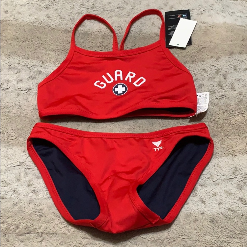 NWT TYR guard reversible bikini